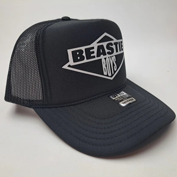 Beastie Boys Foam Trucker Mesh Snapback Cap Hat Black