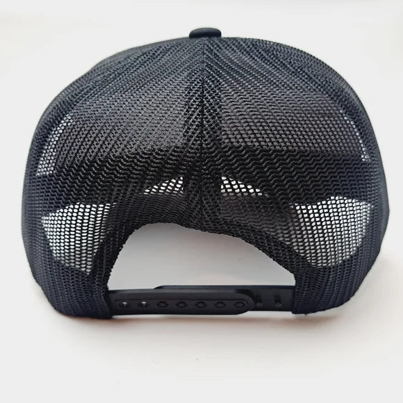 Fender Foam Trucker Mesh Snapback Cap Hat Black HTV