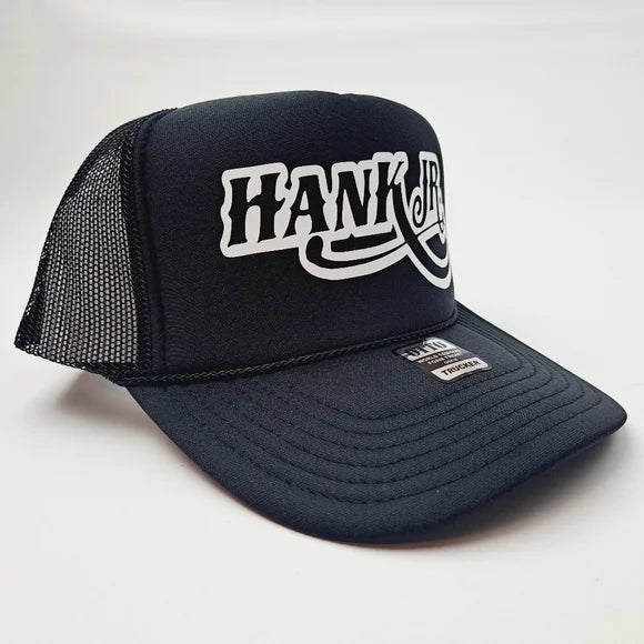 Hank Williams Jr. Bocephus Foam Trucker Mesh Snapback Cap Hat Black