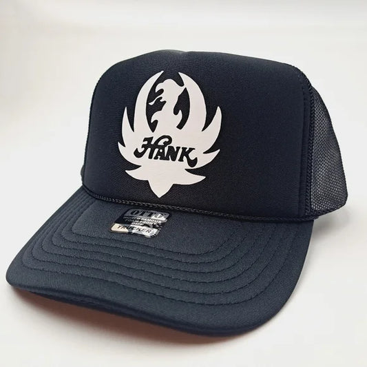 Hank Williams Jr. Bocephus Foam Trucker Mesh Snapback Cap Hat Black