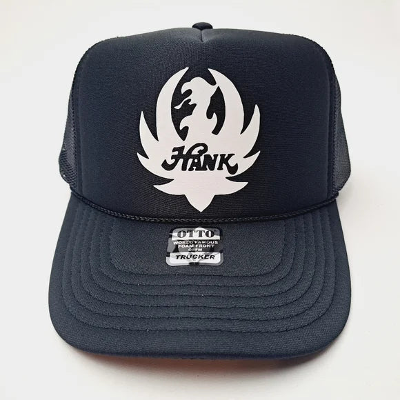 Hank Williams Jr. Bocephus Foam Trucker Mesh Snapback Cap Hat Black