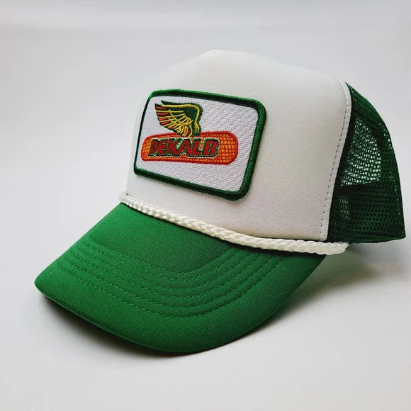 Dekalb Embroidered Patch Trucker Mesh Snapback Cap Hat