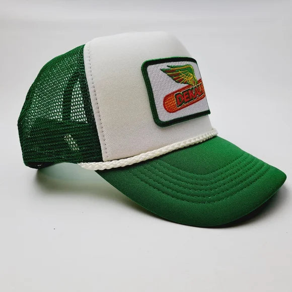Dekalb Embroidered Patch Trucker Mesh Snapback Cap Hat