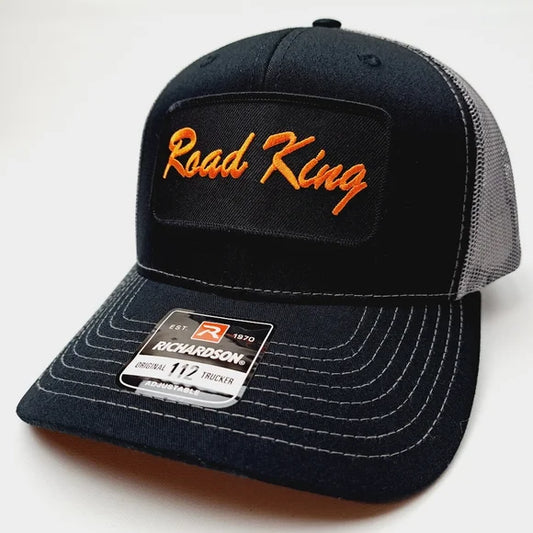 Road King Harley Richardson 112 Trucker Embroidered Patch Mesh Snapback
