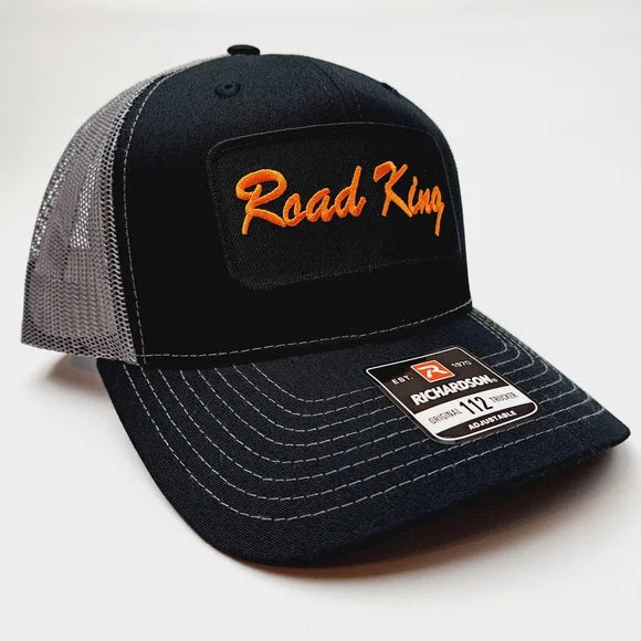 Road King Harley Richardson 112 Trucker Embroidered Patch Mesh Snapback