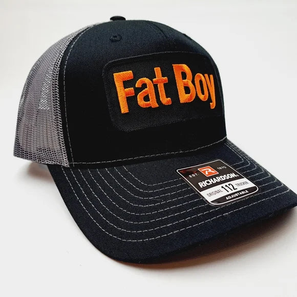 Fat Boy Harley Richardson 112 Trucker Embroidered Patch Mesh Snapback