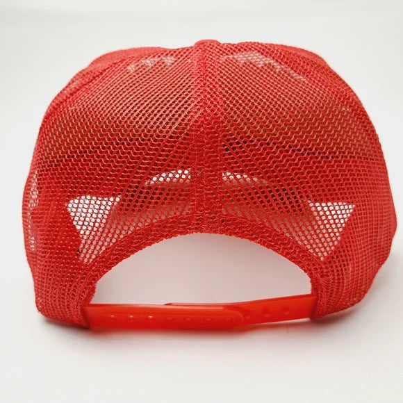 Red Man Embroidered Patch Foam Trucker Mesh Snapback Cap Hat