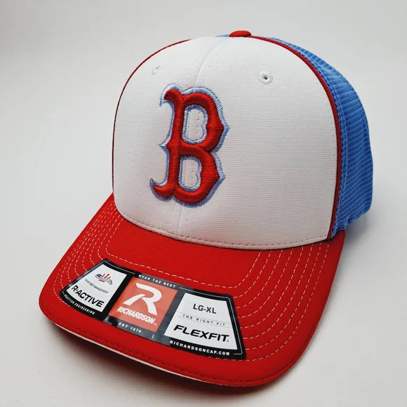 Boston Red Sox Richardson fitted Baseball Cap Hat Embroidered Size L/XL Flexfit