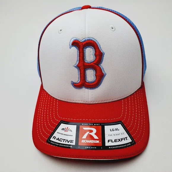 Boston Red Sox Richardson fitted Baseball Cap Hat Embroidered Size L/XL Flexfit