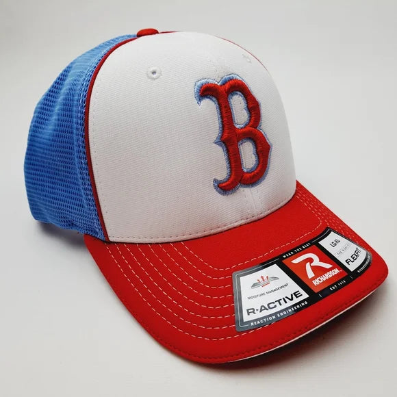 Boston Red Sox Richardson fitted Baseball Cap Hat Embroidered Size L/XL Flexfit