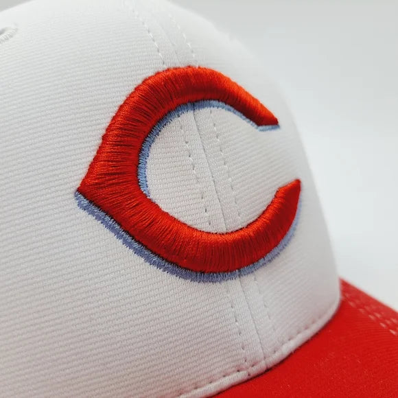 Cincinnati Reds Flexfit Richardson L/XL Trucker Mesh Snapback Cap Hat Emb…