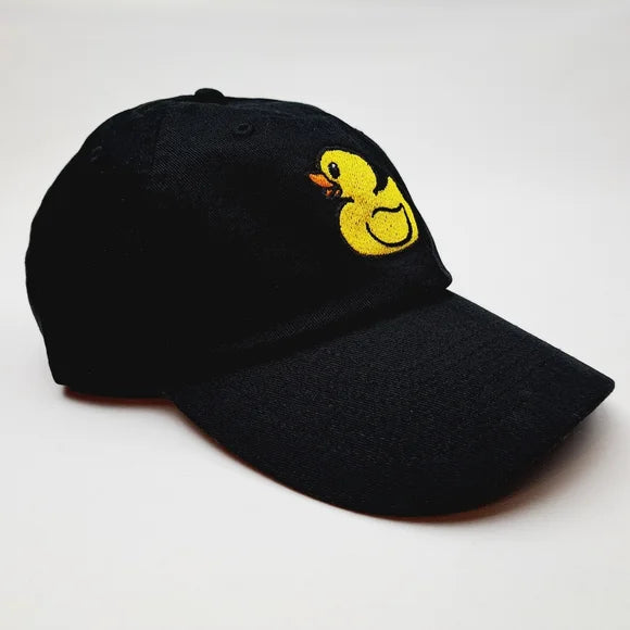 Jeep Duck Embroidered Dad Hat Cap Black Cotton Relaxed Strap