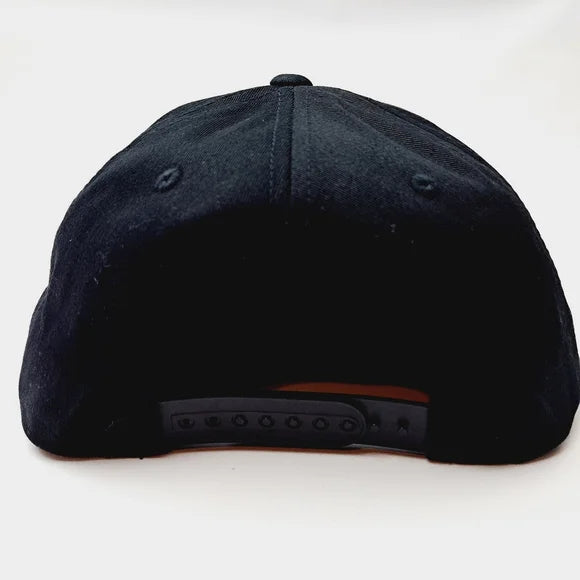 YAWEH Christian Religious Embroidered Flat Bill Snapback Cap Hat Black