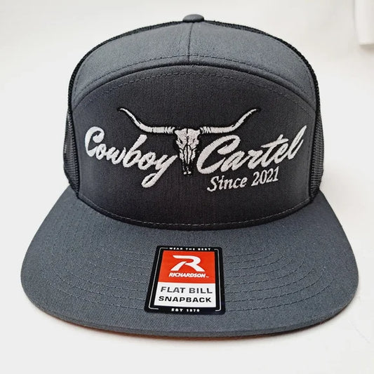 Cowboy Cartel Richardson 168 7 Panel Flat Bill Trucker Mesh Snapback