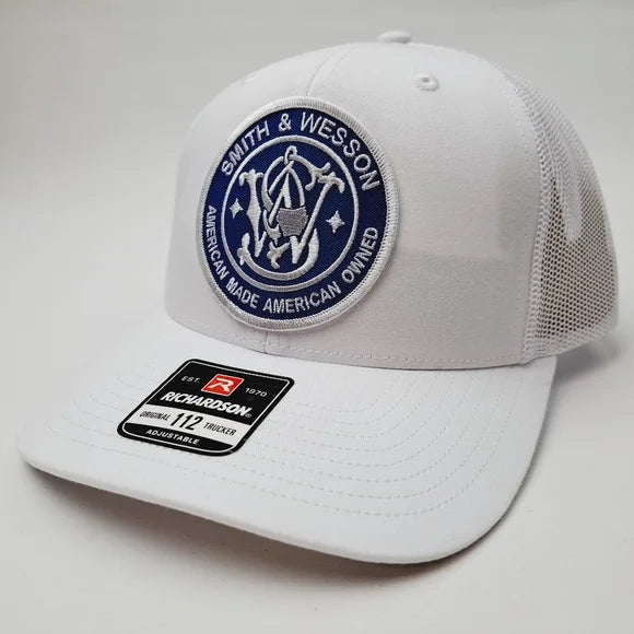 Smith & Wesson Richardson 112 Trucker Mesh Snapback Cap Hat Embroidered