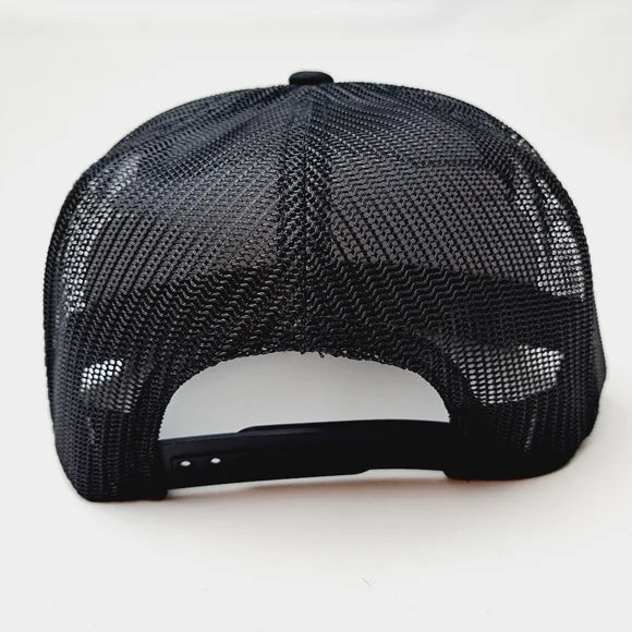 Toyota Retro Embroidered Patch Flat Bill Trucker Mesh Snapback Cap Hat Black