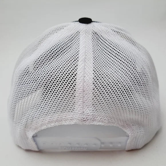 International Harvester Richardson 112 Trucker Mesh Snapback Cap Hat Black