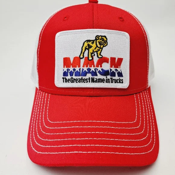MACK Trucks Embroidered Patch Mesh Snapback Cap Hat