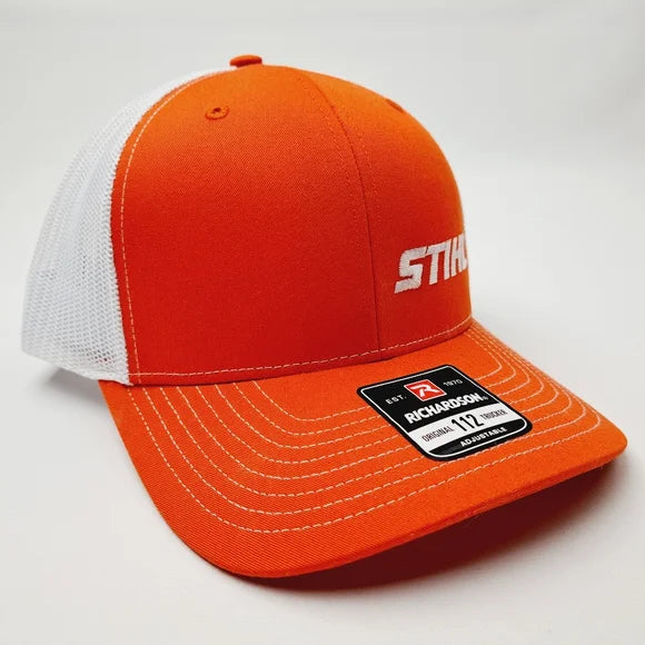Stihl Richardson 112 Trucker Mesh Snapback Hat Cap Hi-Vis Neon Orange
