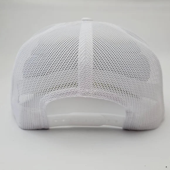 Cowboy Cartel Flat Bill Trucker Mesh Snapback White Yupoong 6006