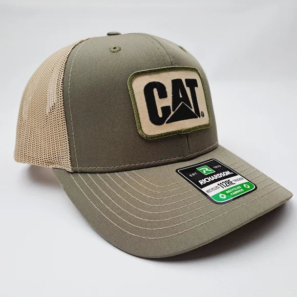 CAT Richardson 112 Trucker Mesh Snapback Hat Cap Loden Embroidered