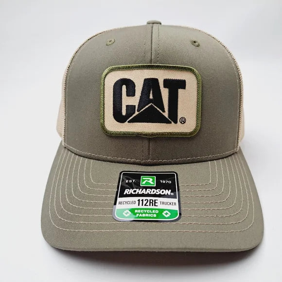 CAT Richardson 112 Trucker Mesh Snapback Hat Cap Loden Embroidered