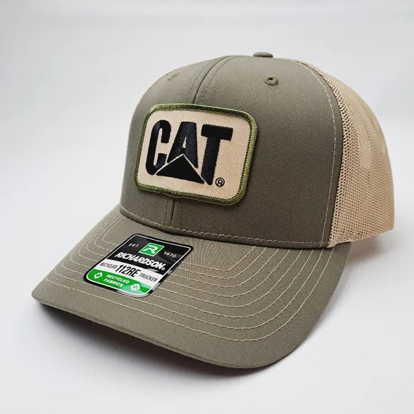 CAT Richardson 112 Trucker Mesh Snapback Hat Cap Loden Embroidered