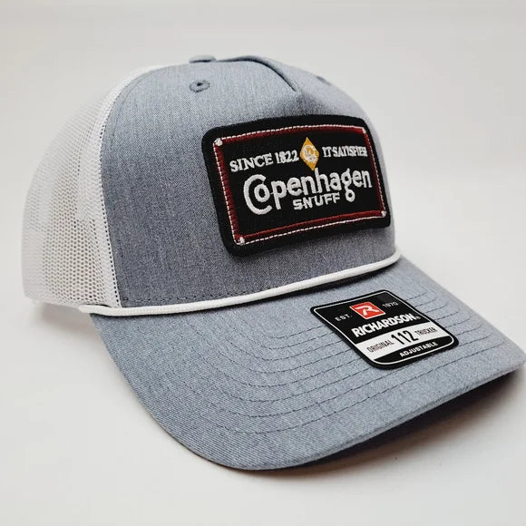 Copenhagen Embroidered Patch Trucker Richardson 112 Rope Baseball Cap Hat