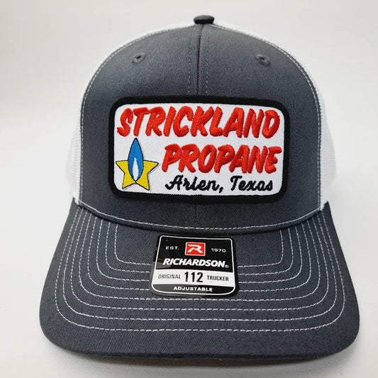 Strickland Propane Richardson 112 Mesh Snapback Cap Hat Embroidered Patch