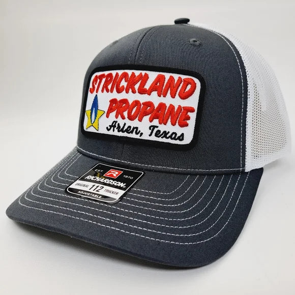 Strickland Propane Richardson 112 Mesh Snapback Cap Hat Embroidered Patch