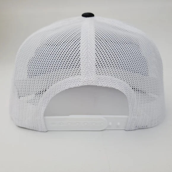 Aldeez Nutz Patch Flat Bill Trucker Mesh Snapback Cap Gray White Adult Humor