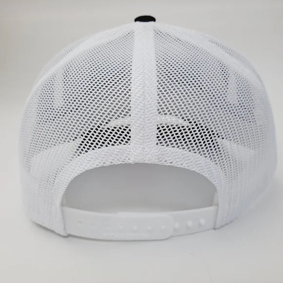 Shit Show Supervisor Richardson 112 Trucker Mesh Snapback Hat Cap Black & White