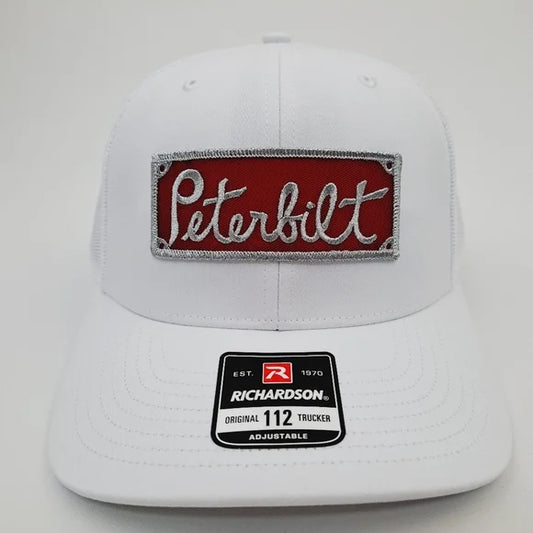 Peterbilt Embroidered Patch Richardson Trucker Mesh Snapback Cap Hat