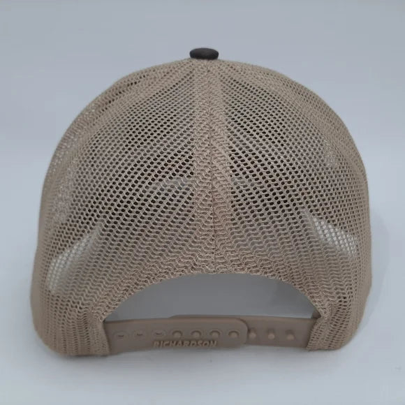 King Ranch Richardson 112 Trucker Mesh Snapback Hat Cap Brown Embroidered