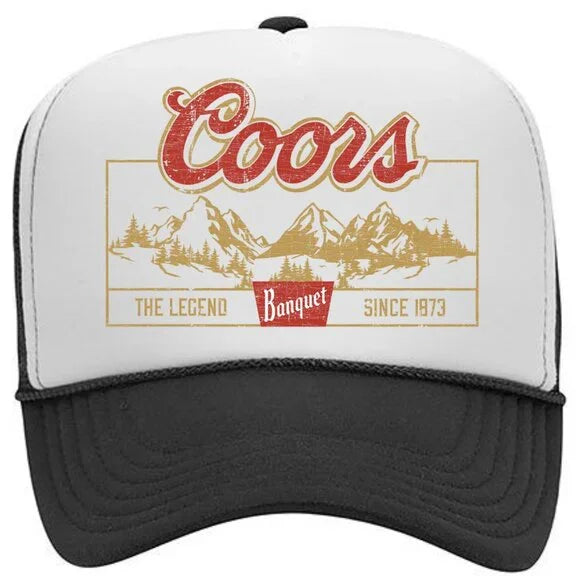 Coors Banquet Foam Trucker Mesh Snapback Hat Cap