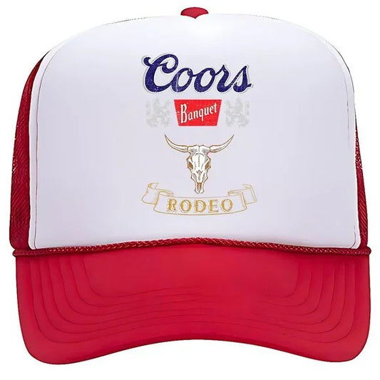 Coors Rodeo Banquet Foam Trucker Mesh Snapback Hat Cap