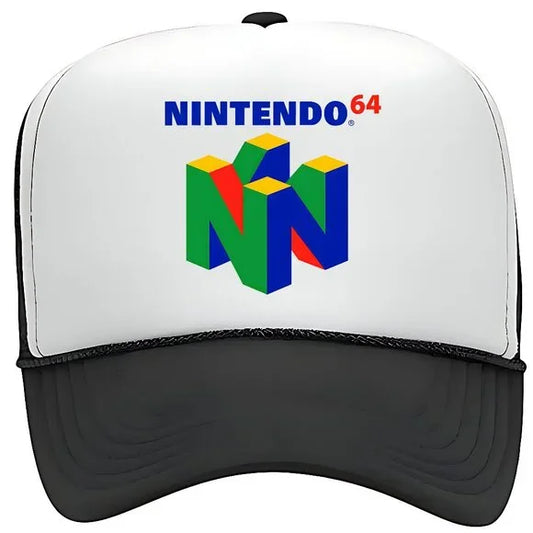 Nintendo 64 Foam Trucker Mesh Snapback Hat Cap