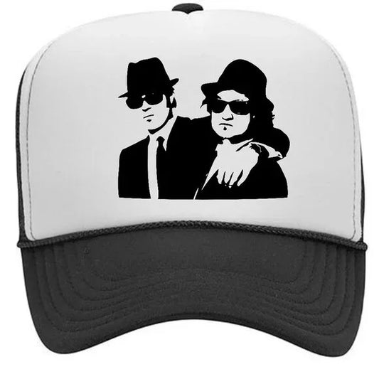 Blues Brothers Foam Trucker Mesh Snapback Cap Hat Black