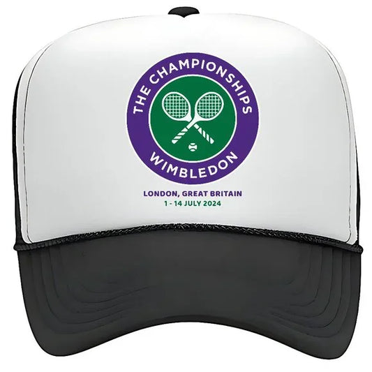 Wimbledon 2024 Tennis Foam Trucker Mesh Snapback Cap Hat