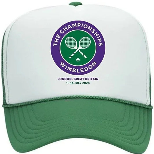 Wimbledon 2024 Tennis Foam Trucker Mesh Snapback Cap Hat