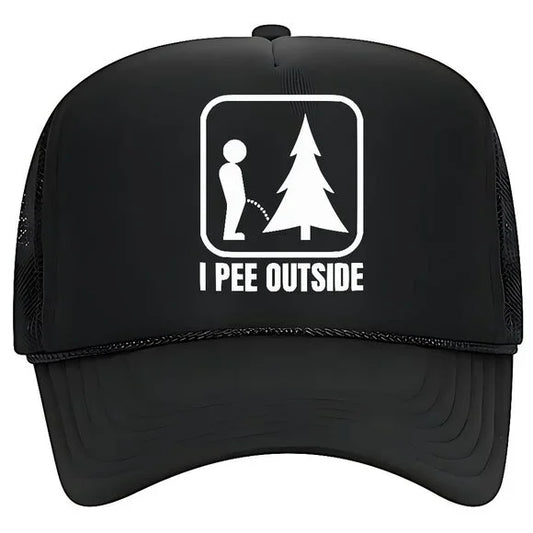 I Pee Outside Foam Trucker Mesh Snapback Cap Hat