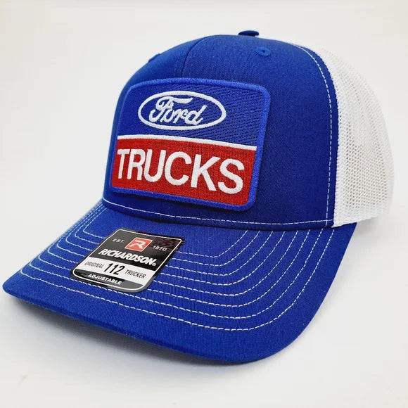 Ford Trucks Richardson 112 Mesh Snapback Cap Hat Embroidered Patch