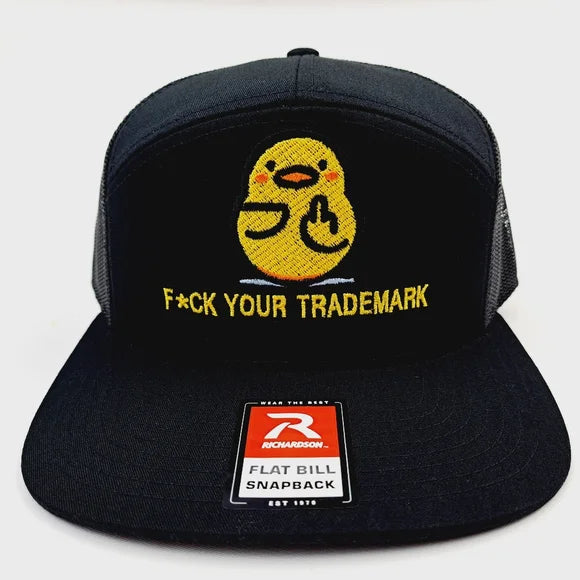 F*ck Your Trademark Richardson 168 7 Panel Flat Bill Trucker Mesh Snapback