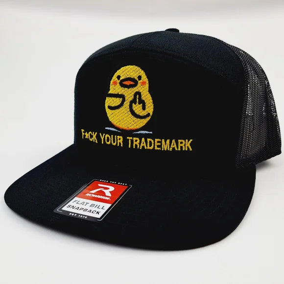 F*ck Your Trademark Richardson 168 7 Panel Flat Bill Trucker Mesh Snapback