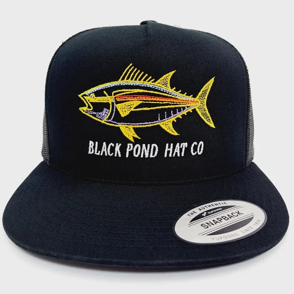Black Pond Hat Co. Flat Bill Trucker Mesh Snapback