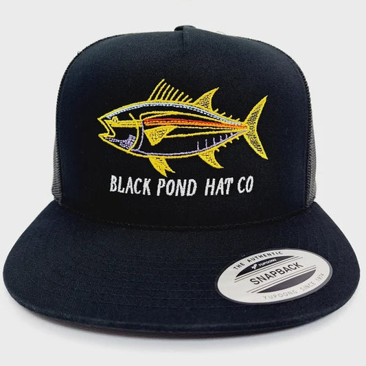 Black Pond Hat Co. Flat Bill Trucker Mesh Snapback