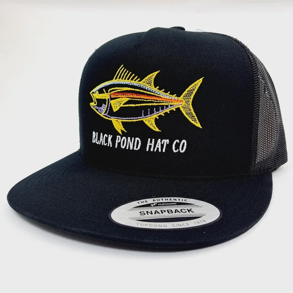 Black Pond Hat Co. Flat Bill Trucker Mesh Snapback