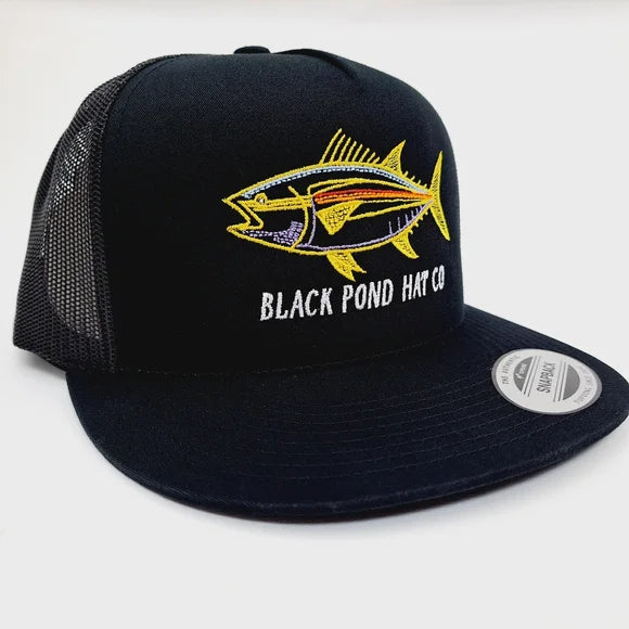 Black Pond Hat Co. Flat Bill Trucker Mesh Snapback