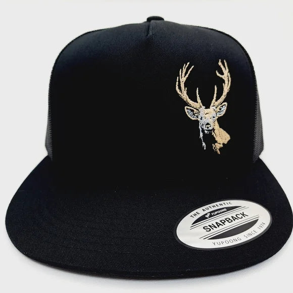 Deer Swamp Donkey Flat Bill Trucker Mesh Snapback