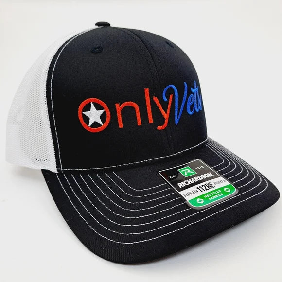 Only Vets Mens Baseball Cap Hat Low Profile Richardson 112 Embroidered